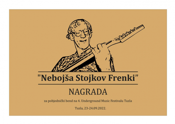 Nagrada za najbolji bend na 4. Underground music festival nosit će ime Nebojša Stojkov Frenki